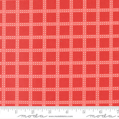 Dawn On The Prairie Poppy Fields Stitch Check Yardage by Fancy That Design House for Moda Fabrics