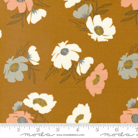 Woodland & Wildflowers Caramel Bold Blooms Yardage by Fancy That Design House for Moda Fabrics