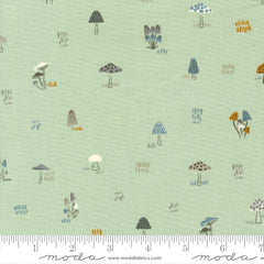 Woodland & Wildflowers Pale Mint Micro Mushrooms Yardage by Fancy That Design House for Moda Fabrics