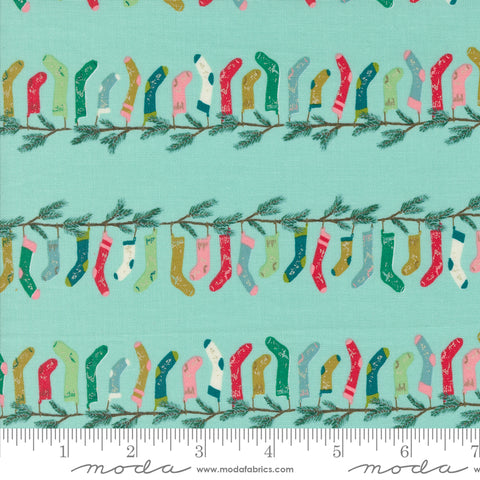 BOLT END 35" Cozy Wonderland Icicle Stocking Stripe Yardage by Fancy That Design House for Moda Fabrics