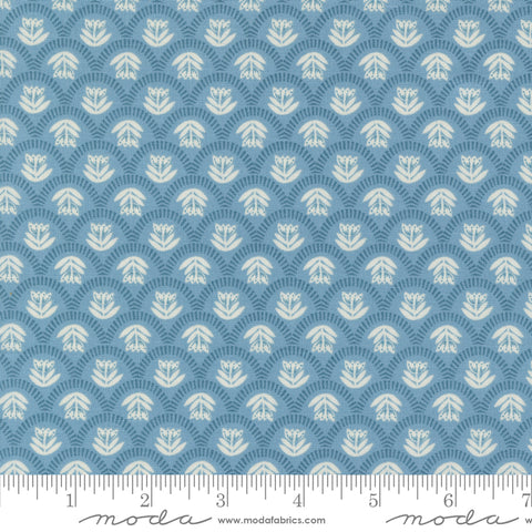 Folk & Lore Sky Scallop Story Yardage by Fancy That Design House for Moda Fabrics