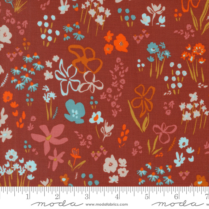 Things Above Paved Brick Scattered Seeds Yardage by Fancy That Design House for Moda Fabrics