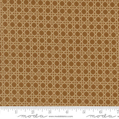 Old World Yuletide Sienna Christmas Caning Yardage by Fancy That Design House for Moda Fabrics