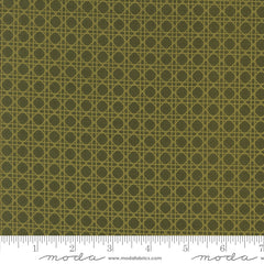 Old World Yuletide Pine Christmas Caning Yardage by Fancy That Design House for Moda Fabrics