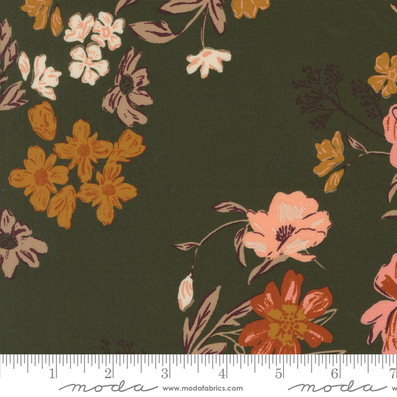Foraged, Found & Hand Me Down Pine Harvest Bloom Yardage by Fancy That Design House for Moda Fabrics