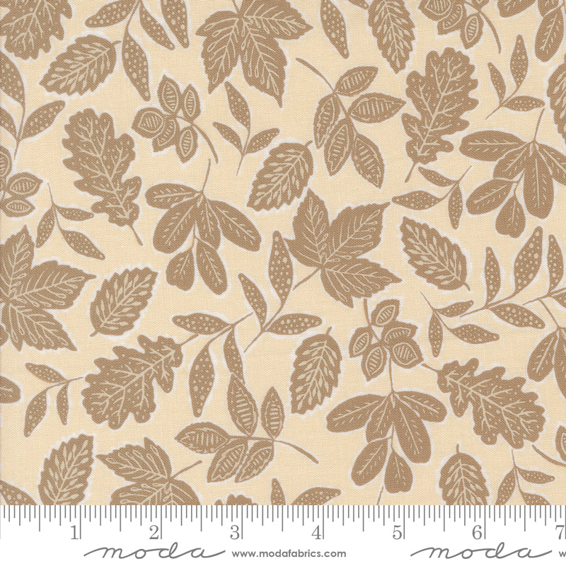 Foraged, Found & Hand Me Down Eggshell Leafage Yardage by Fancy That Design House for Moda Fabrics