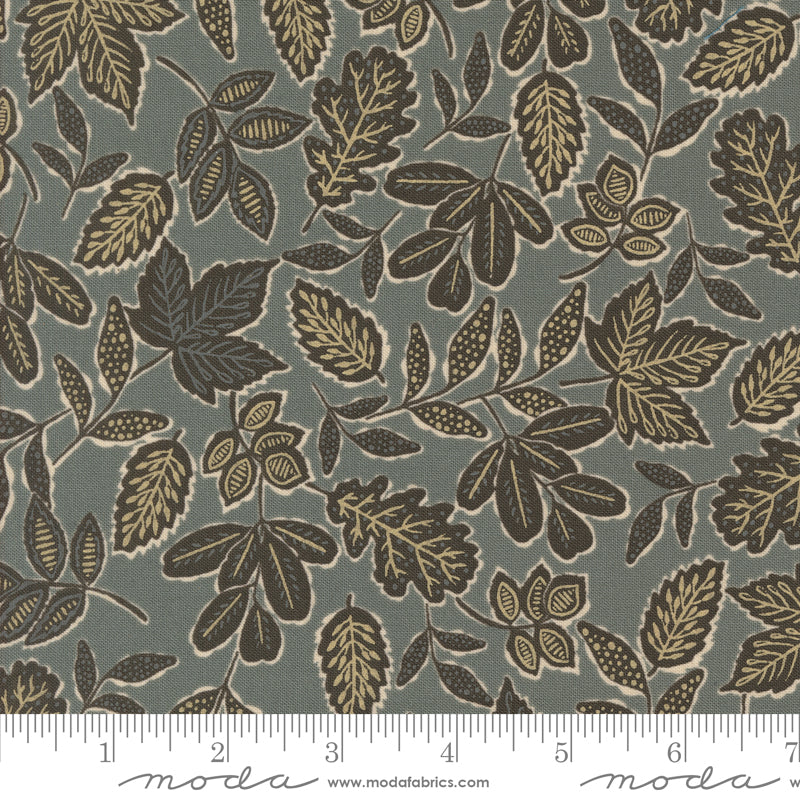 Foraged, Found & Hand Me Down Metal Leafage Yardage by Fancy That Design House for Moda Fabrics