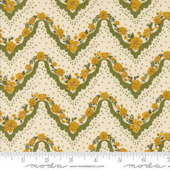 Foraged, Found & Hand Me Down Fern Hankie Stripes Yardage by Fancy That Design House for Moda Fabrics