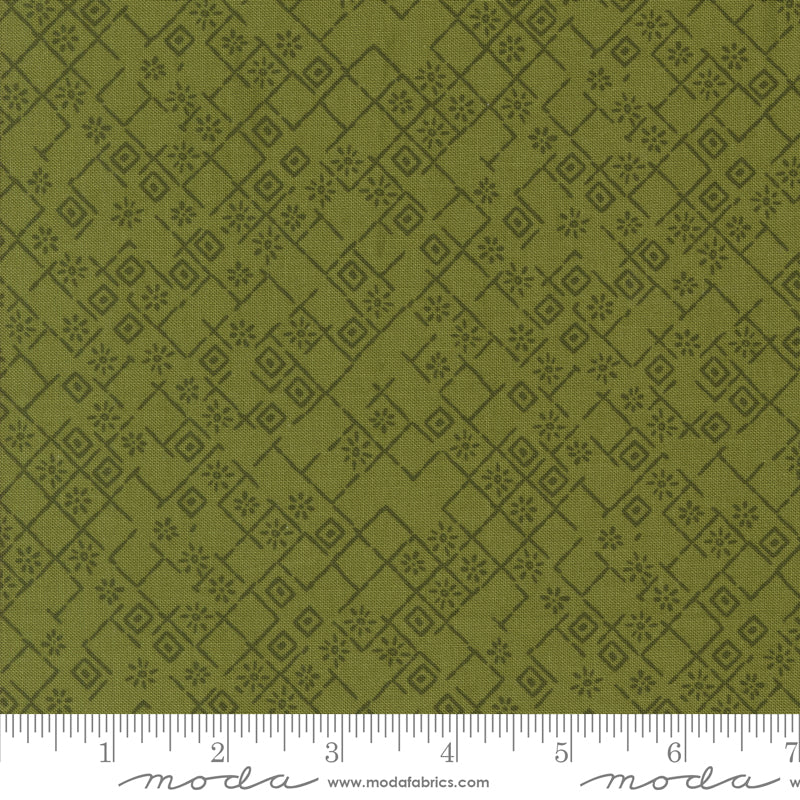 Foraged, Found & Hand Me Down Fern Fractured Weave Yardage by Fancy That Design House for Moda Fabrics