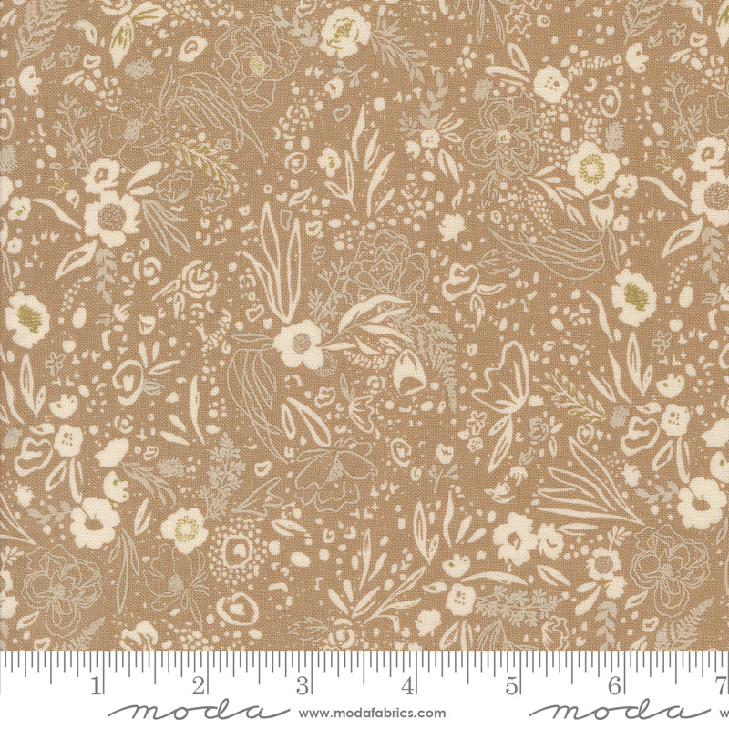 Foraged, Found & Hand Me Down Mushroom Field of Fancy Yardage by Fancy That Design House for Moda Fabrics