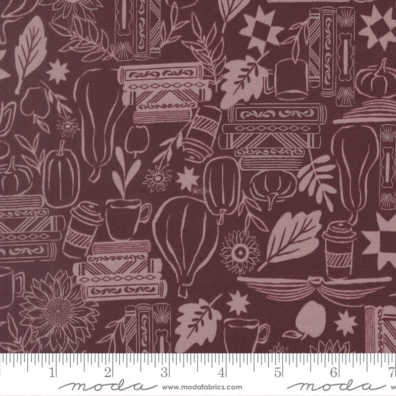 Windfall Merlot Cozy Up Yardage by Fancy That Design House for Moda Fabrics