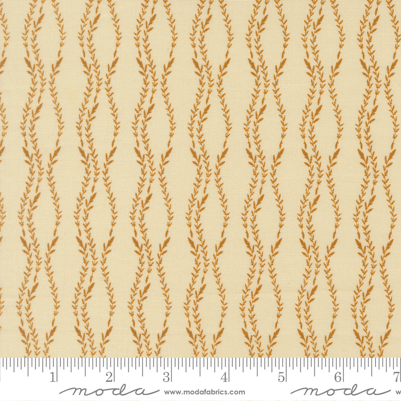 Windfall Eggshell Vine Stripe Yardage by Fancy That Design House for Moda Fabrics