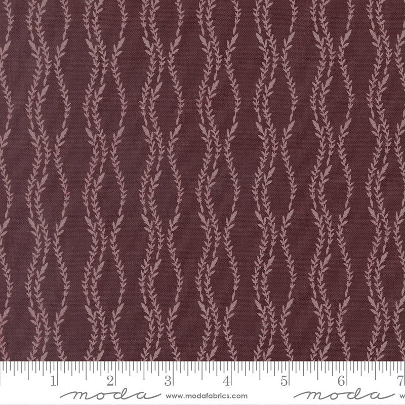 Windfall Merlot Vine Stripe Yardage by Fancy That Design House for Moda Fabrics