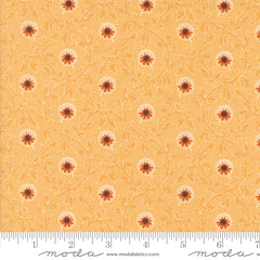 Pumpkin Spice Gatherings Moon Beam Flowering Blooms Yardage by Primitive Gatherings for Moda Fabrics