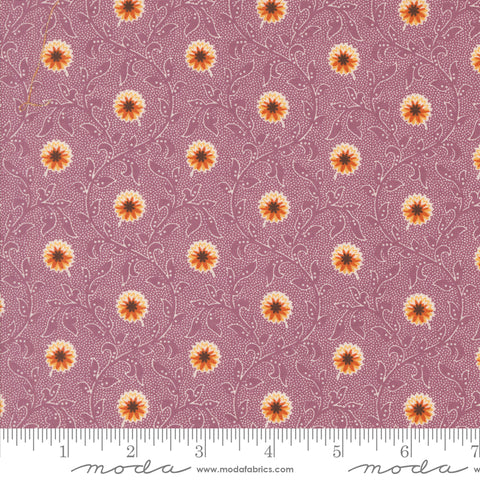 Pumpkin Spice Gatherings Mulberry Flowering Blooms Yardage by Primitive Gatherings for Moda Fabrics