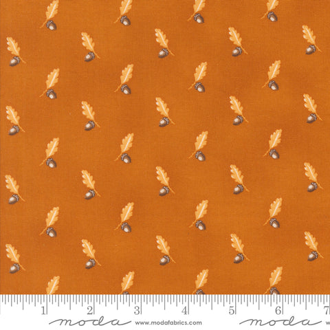 Pumpkin Spice Gatherings Pumpkin Acorn and Oak Yardage by Primitive Gatherings for Moda Fabrics