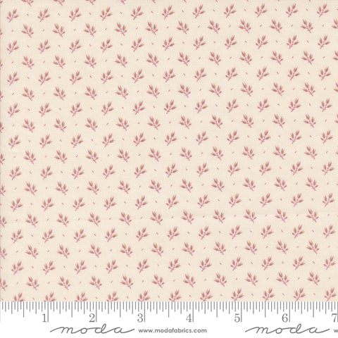 Pumpkin Spice Gatherings Cream Mulberry Leaf Branch Yardage by Primitive Gatherings for Moda Fabrics