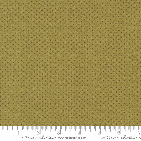 Pumpkin Spice Gatherings Basil Dot Dot Yardage by Primitive Gatherings for Moda Fabrics