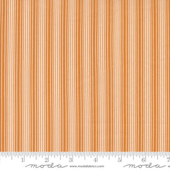 Pumpkin Spice Gatherings Pumpkin Linen Stripe Yardage by Primitive Gatherings for Moda Fabrics