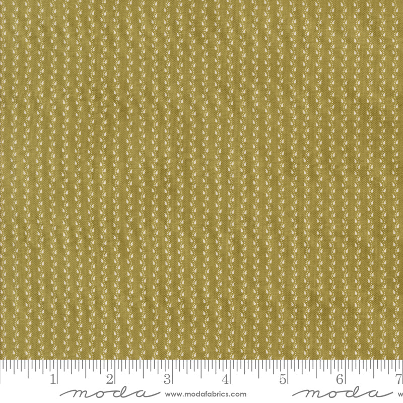 Pumpkin Spice Gatherings Basil Mini Vine Yardage by Primitive Gatherings for Moda Fabrics
