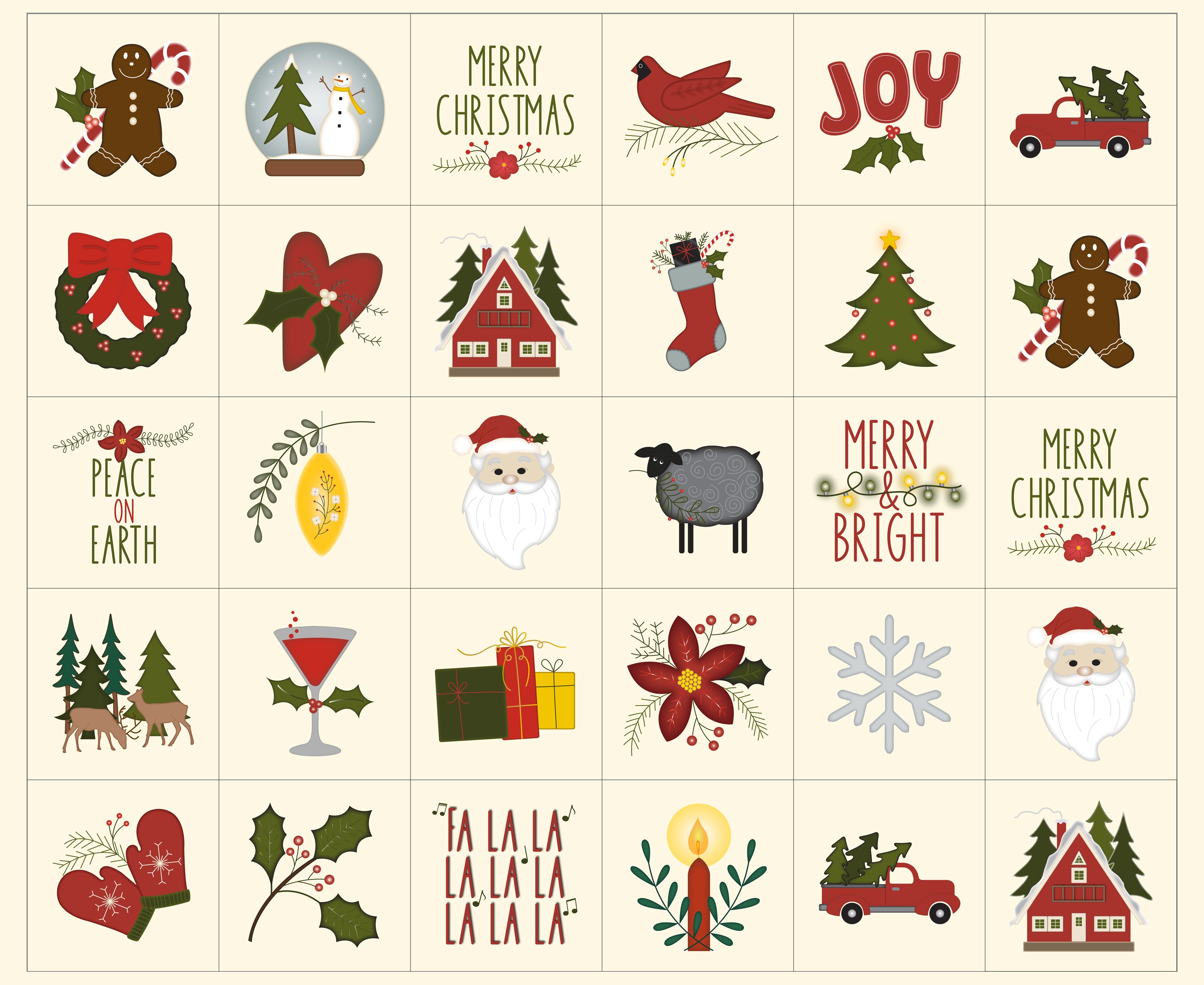 PREORDER Joyful Gatherings II Fat Quarter Bundle by Primitive Gatherings for Moda Fabrics