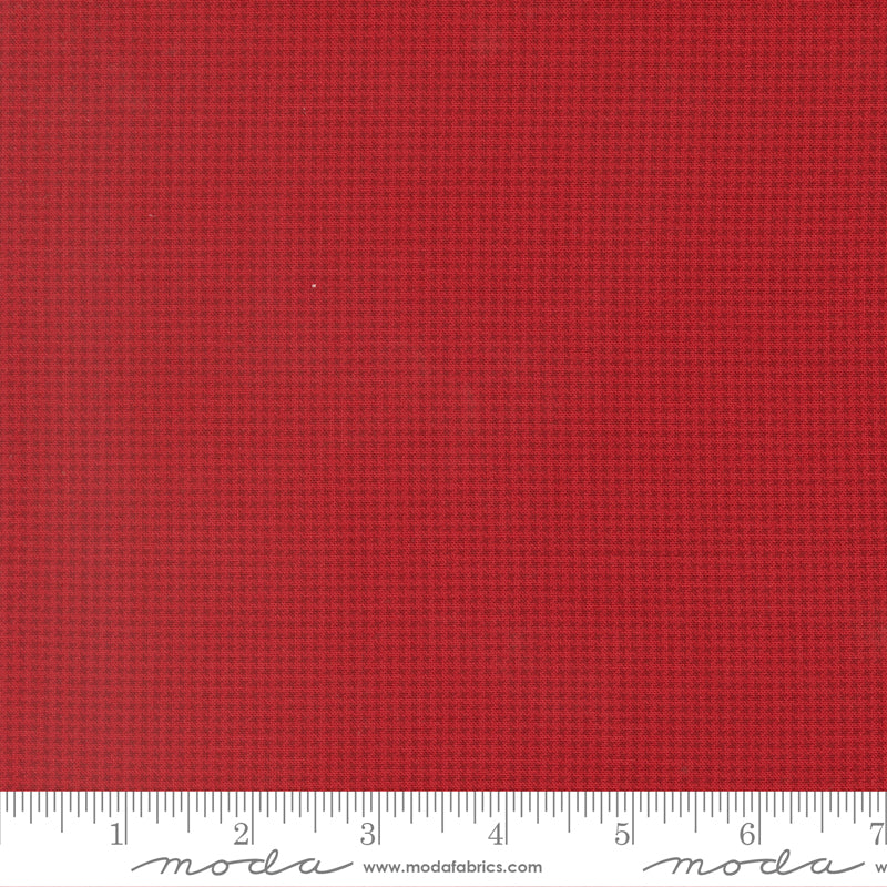 Joyful Gatherings II Crimson Mini Hounds Tooth Yardage by Primitive Gatherings for Moda Fabrics