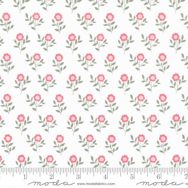 Lovestruck Cloud Old Fashioned Bloom Yardage by Lella Boutique for Moda Fabrics