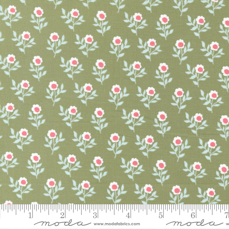 Lovestruck Fern Old Fashioned Bloom Yardage by Lella Boutique for Moda Fabrics