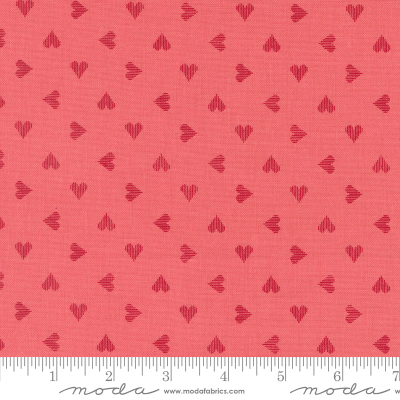 Love Blooms Lipstick Sweetheart Yardage by Lella Boutique for Moda Fabrics