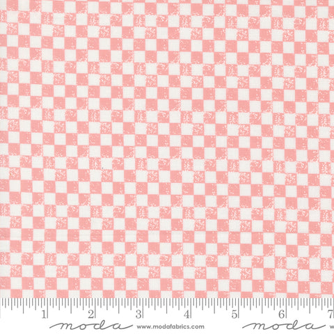 Love Blooms Blush Checkers Yardage by Lella Boutique for Moda Fabrics