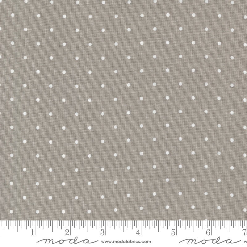 Magic Dot Dove Yardage by Lella Boutique for Moda Fabrics