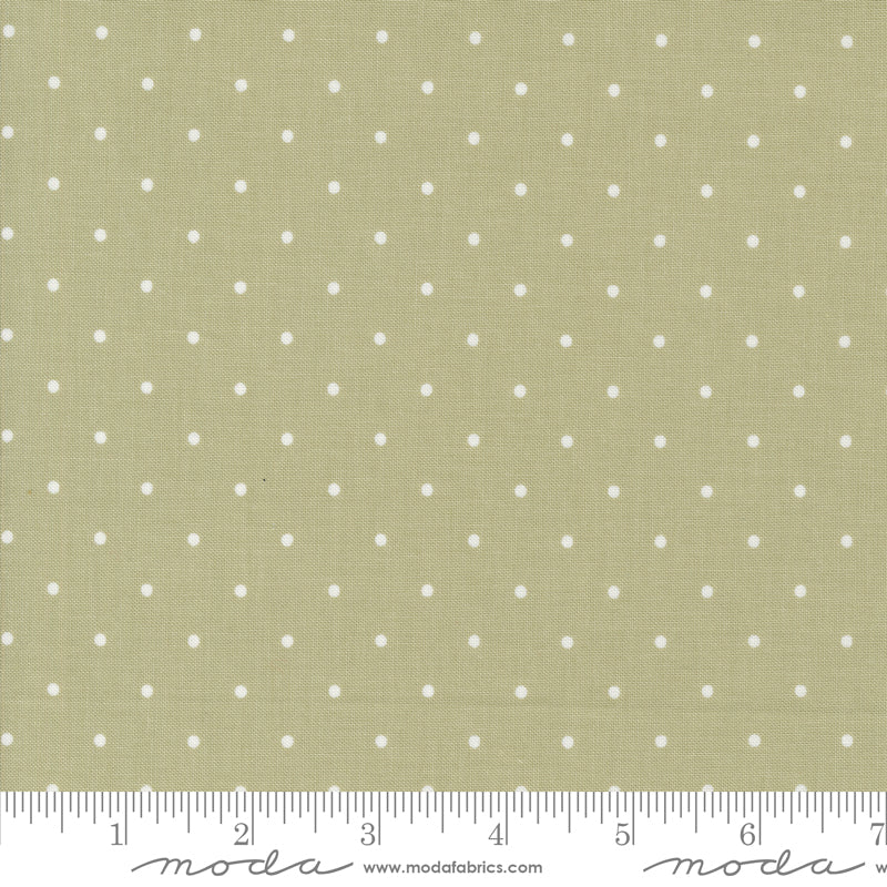 Magic Dot Sage Yardage by Lella Boutique for Moda Fabrics