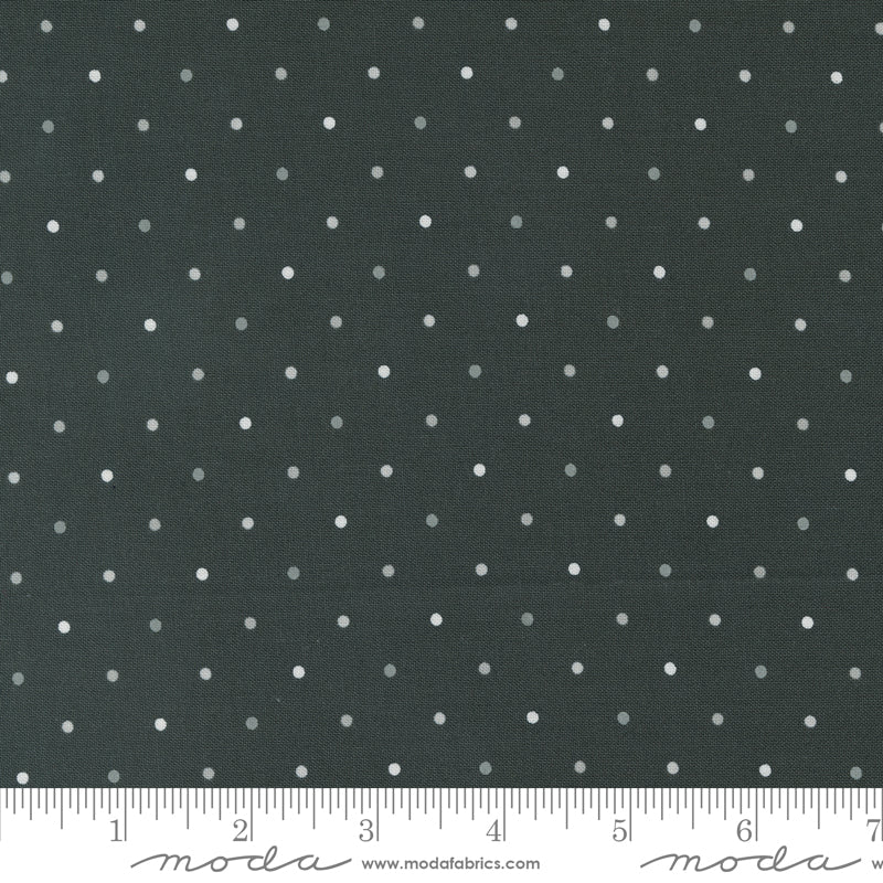 Magic Dot Charcoal Yardage by Lella Boutique for Moda Fabrics