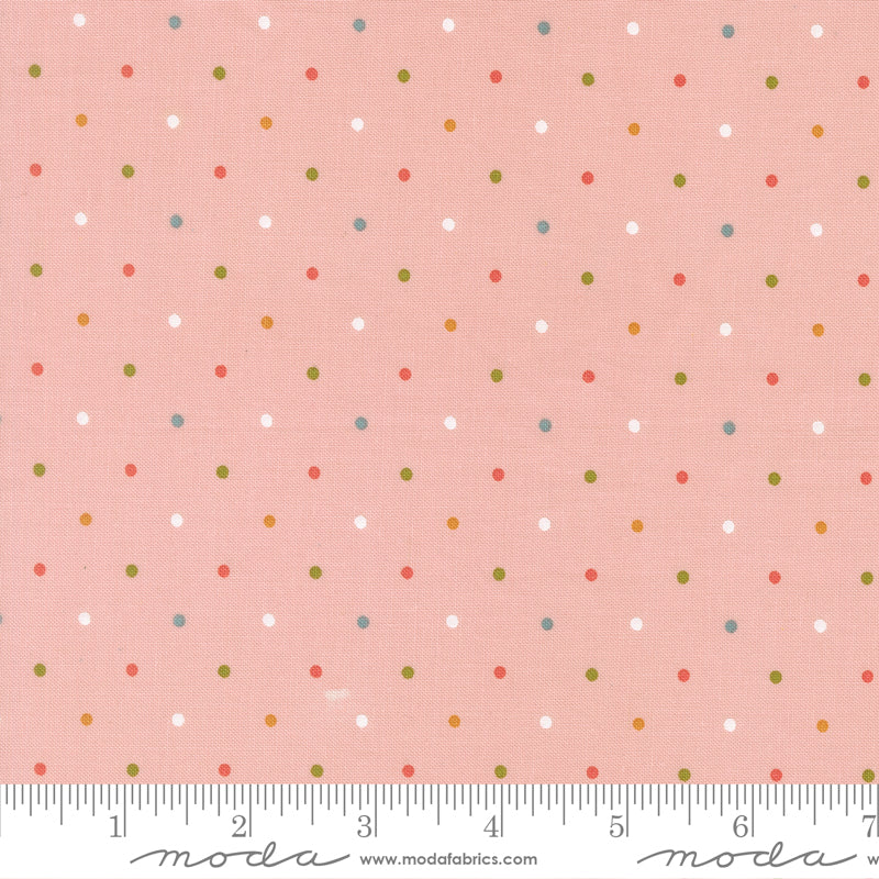 Wild Honey Carnation Magic Dot Yardage by Lella Boutique for Moda Fabrics