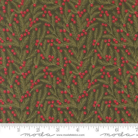 Berry & Pine Evergreen Pine Needles Yardage by Lella Boutique for Moda Fabrics