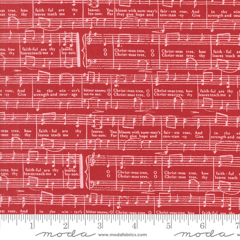 Berry & Pine Cranberry O Christmas Tree Yardage by Lella Boutique for Moda Fabrics