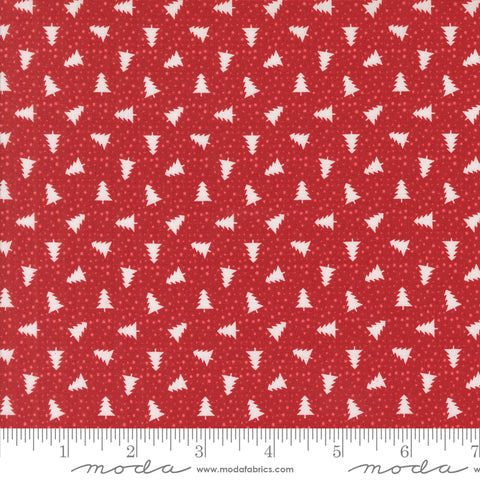 Berry & Pine Cranberry Little Trees Yardage by Lella Boutique for Moda Fabrics