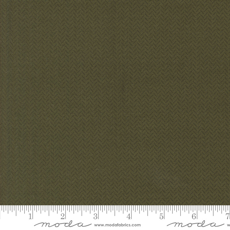 Berry & Pine Wintergreen Yule Herringbone Yardage by Lella Boutique for Moda Fabrics