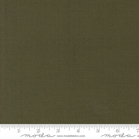 Berry & Pine Wintergreen Yule Herringbone Yardage by Lella Boutique for Moda Fabrics