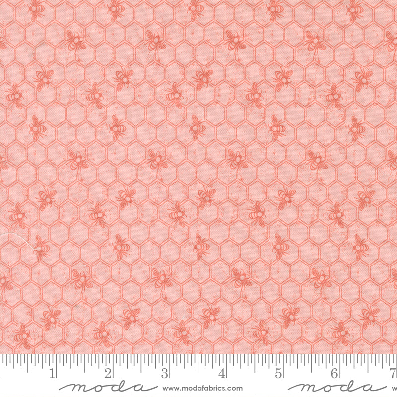 Wild Honey Carnation Honeycomb Yardage by Lella Boutique for Moda Fabrics