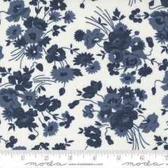 Nantucket Summer Cream Navy Somerset Yardage by Camille Roskelley for Moda Fabrics