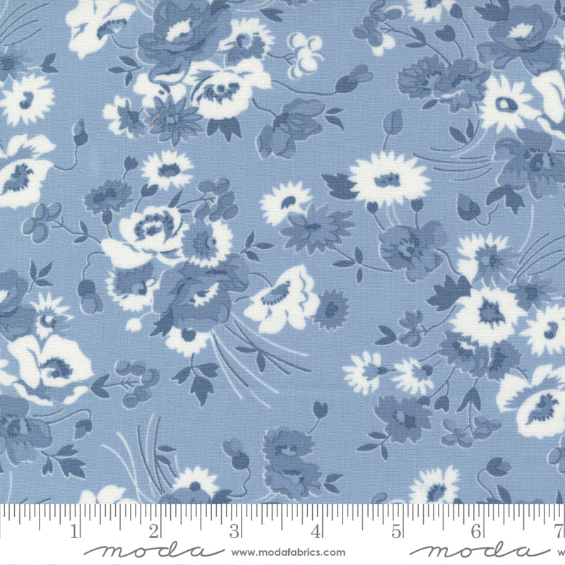 Nantucket Summer Light Blue Somerset Yardage by Camille Roskelley for Moda Fabrics