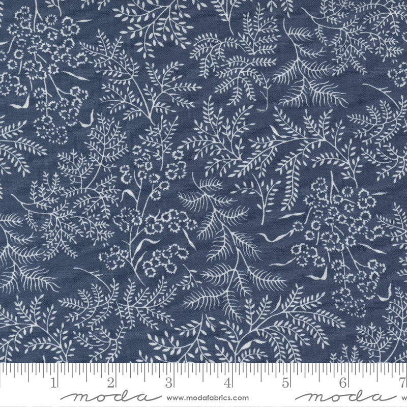 Nantucket Summer Navy Sconset Landscape Yardage by Camille Roskelley for Moda Fabrics