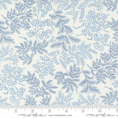 Nantucket Summer Cream Blue Sconset Landscape Yardage by Camille Roskelley for Moda Fabrics