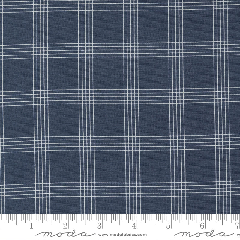 Nantucket Summer Navy Plaid Yardage by Camille Roskelley for Moda Fabrics