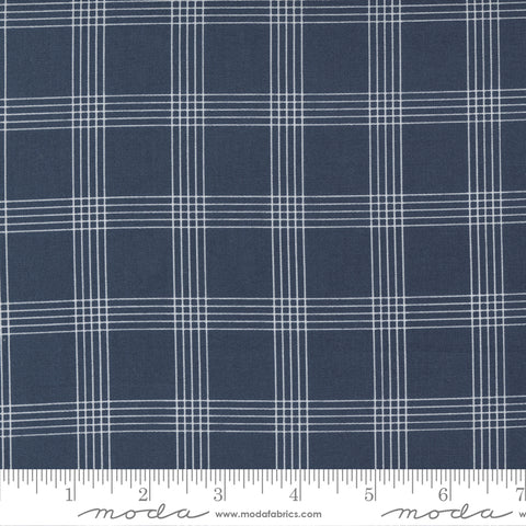 Nantucket Summer Navy Plaid Yardage by Camille Roskelley for Moda Fabrics