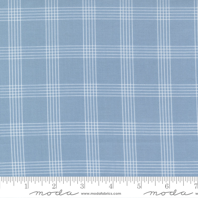 Nantucket Summer Light Blue Plaid Yardage by Camille Roskelley for Moda Fabrics
