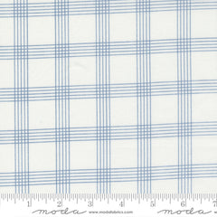 Nantucket Summer Cream Blue Plaid Yardage by Camille Roskelley for Moda Fabrics