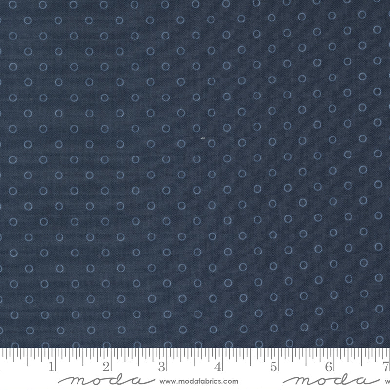 Nantucket Summer Navy Smitten Yardage by Camille Roskelley for Moda Fabrics