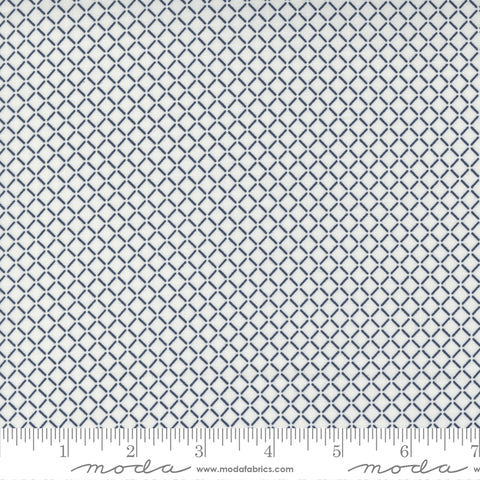 Nantucket Summer Cream Navy Sail Yardage by Camille Roskelley for Moda Fabrics
